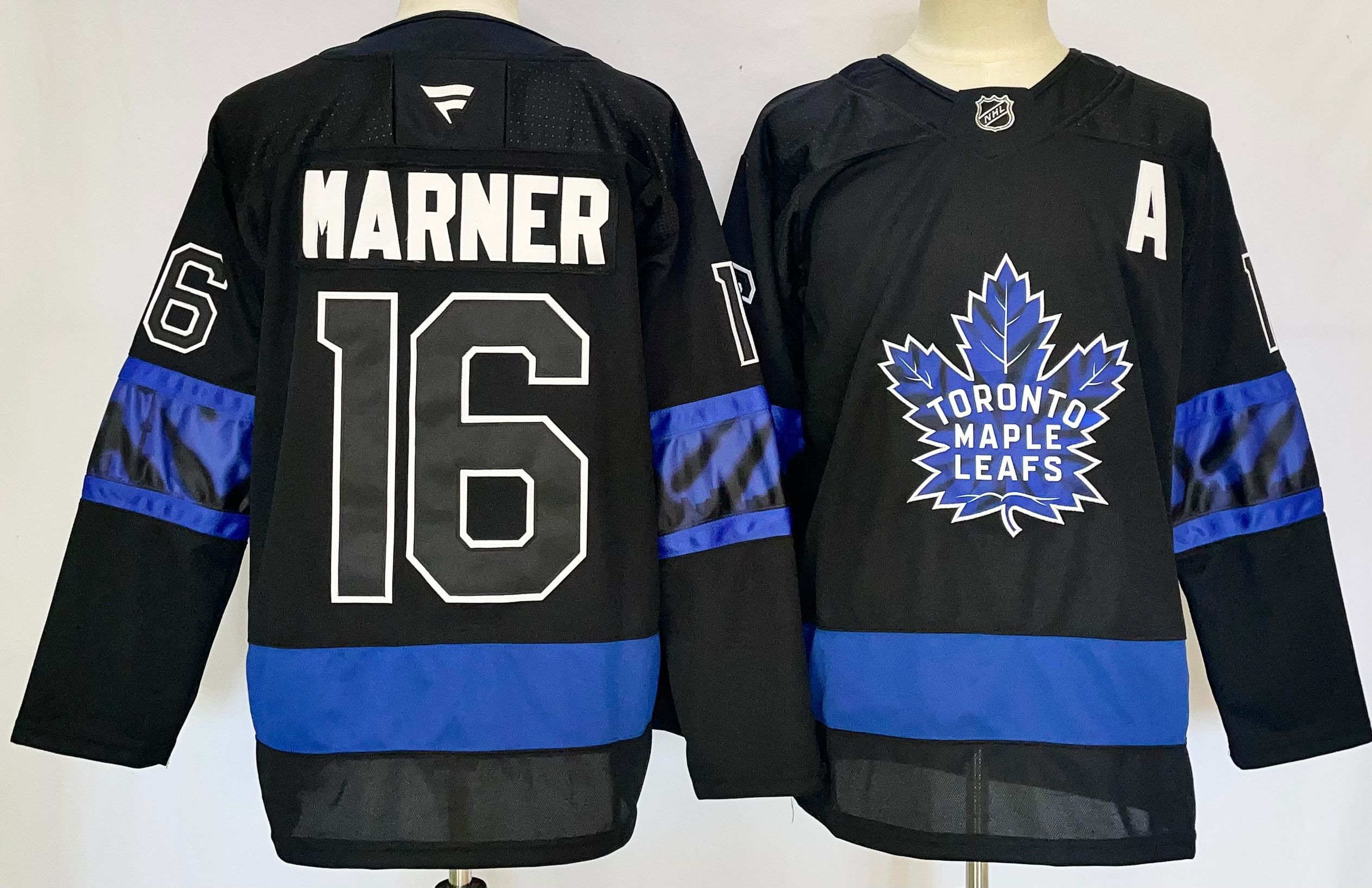 Men Toronto Maple Leafs #16 Marner Black 2025 Home Premier Player NHL Jersey->toronto maple leafs->NHL Jersey